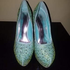 Rhinestone stilleto heels